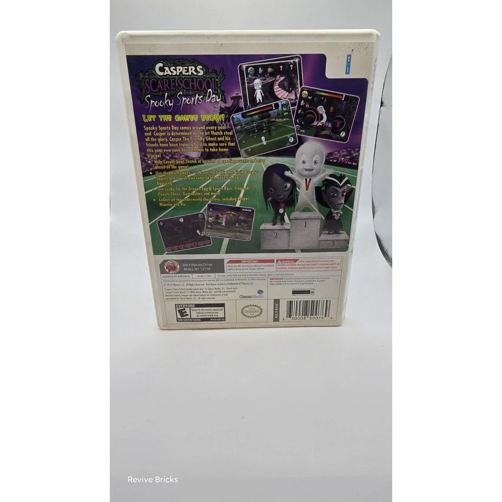 Caspers‎ Scare School Spooky Sports Day (Nintendo Wii, 2010) CIB Complete Tested